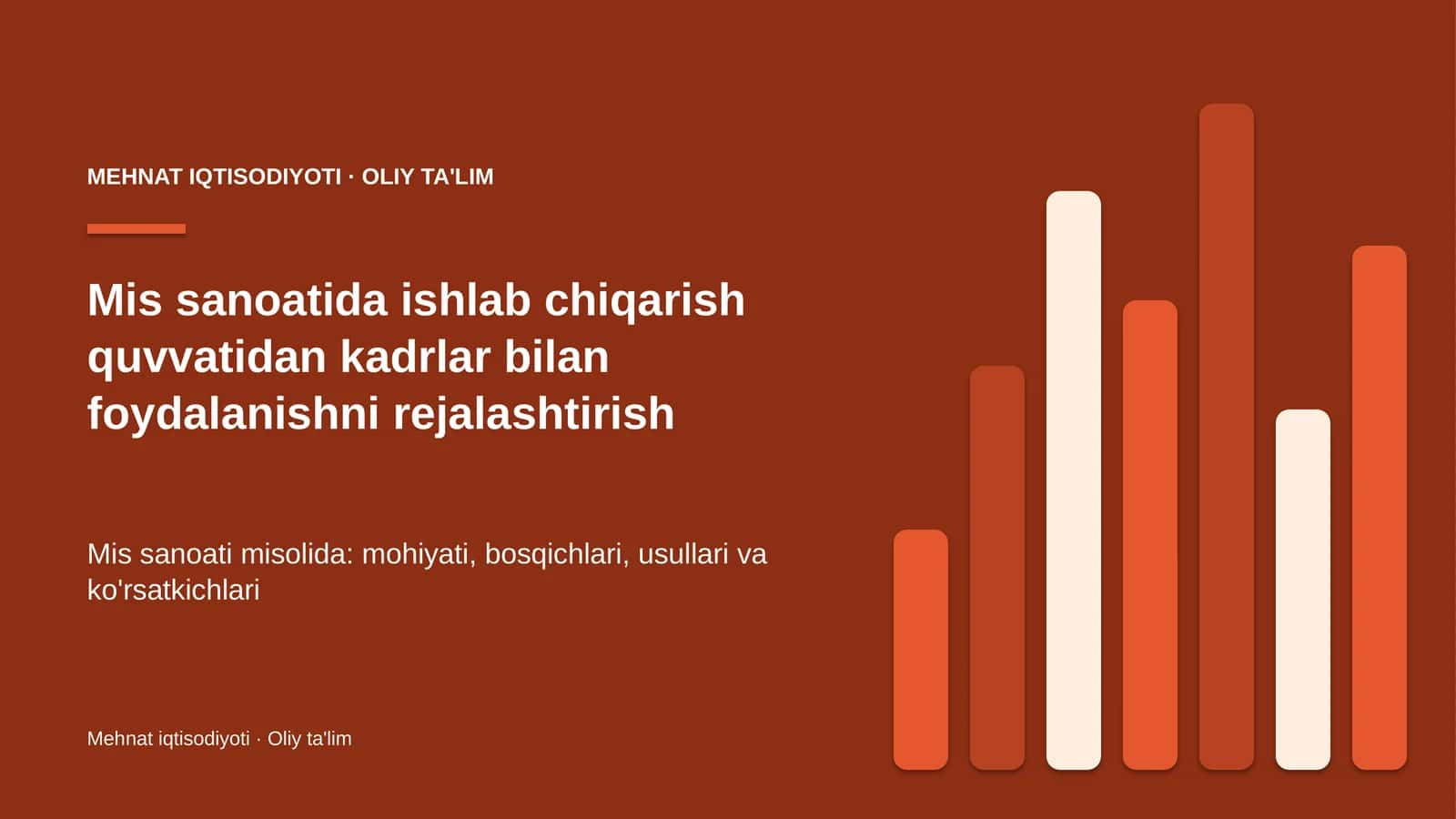 mis sanoatida ishlab chiqarish quvvatidan kadrlar bilan foydalanishni rejalashtirish 8383
