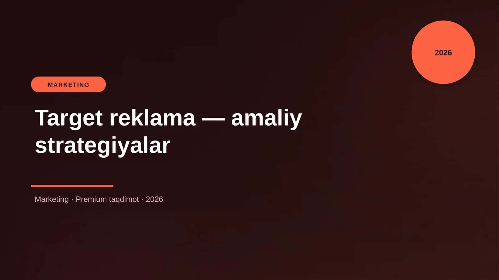 Target reklama — amaliy strategiyalar