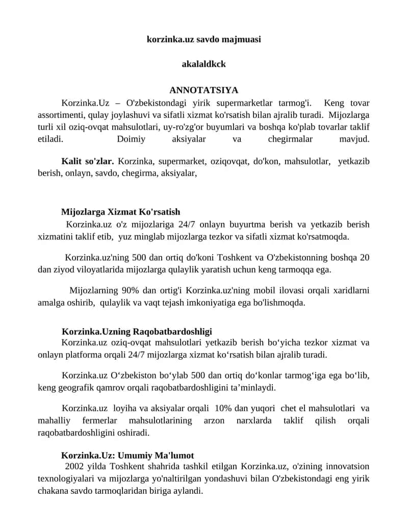 korzinka.uz