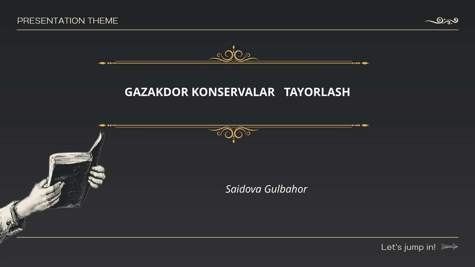 Gazakdor konservalar tayorlash