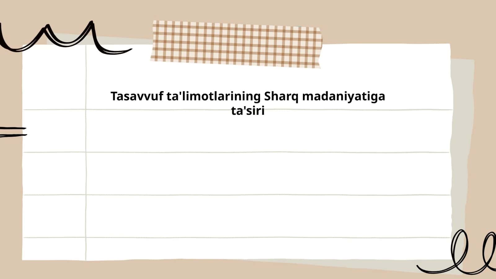 Tasavvuf ta'limotlarining Sharq madaniyatiga ta'siri