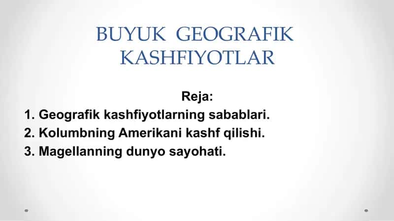 Geografik Kashfiyotlar