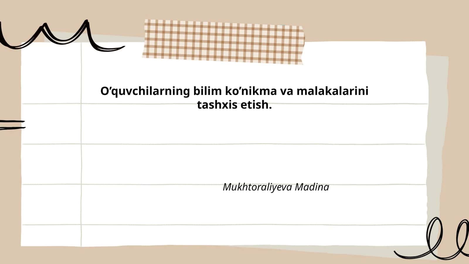 O'quvchilarning matematik bilimlari