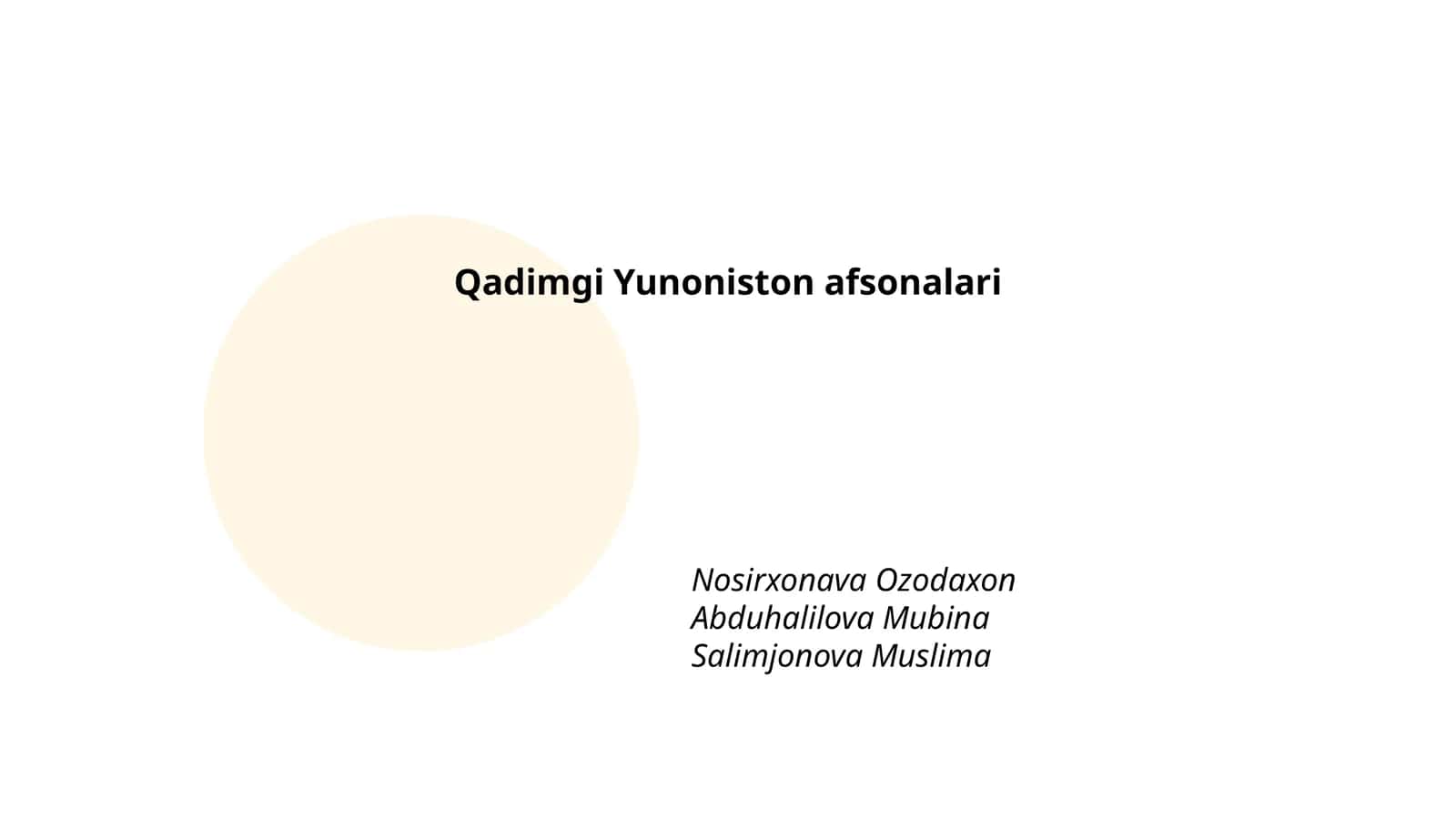 Qadimgi Yunoniston afsonalari