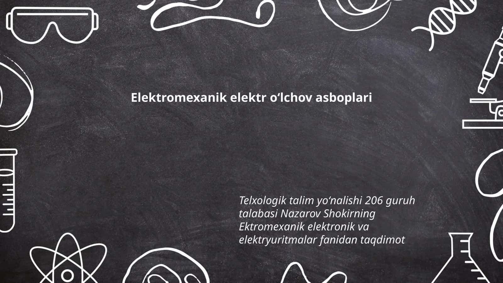 Elektromexanik elektr oʻlchov asboplari