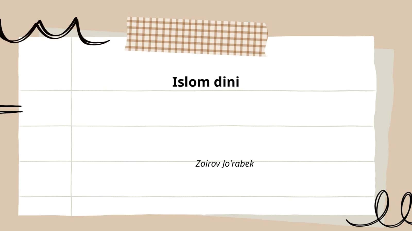 Islom dini tarixi