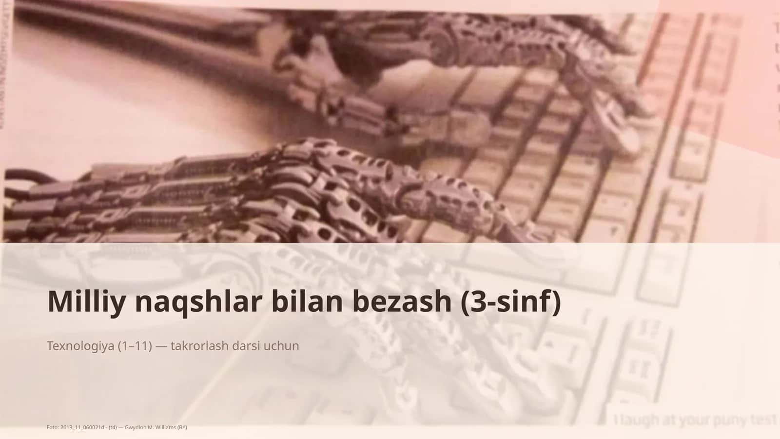 Milliy naqshlar bilan bezash (3-sinf)