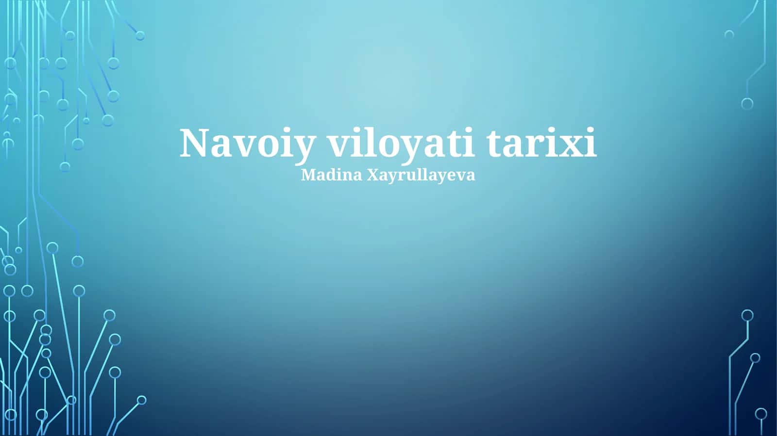 Navoiy viloyati tarixi