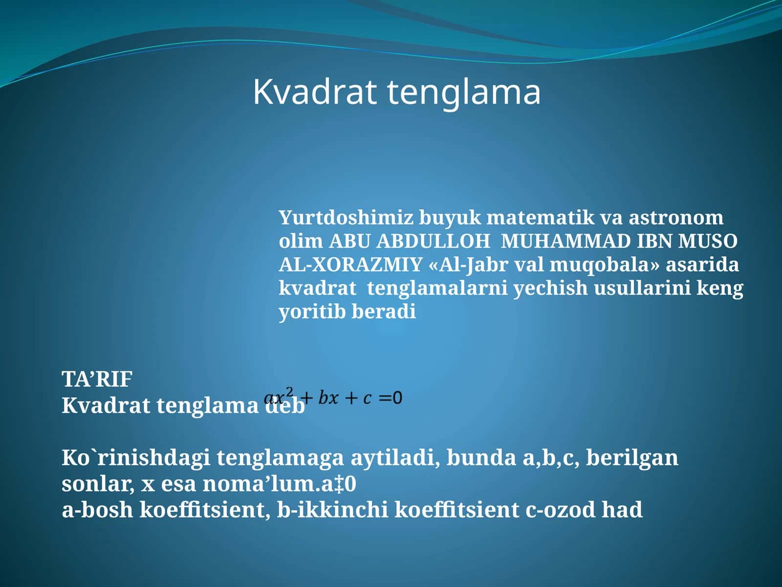 Chalakvadrattenglamalar