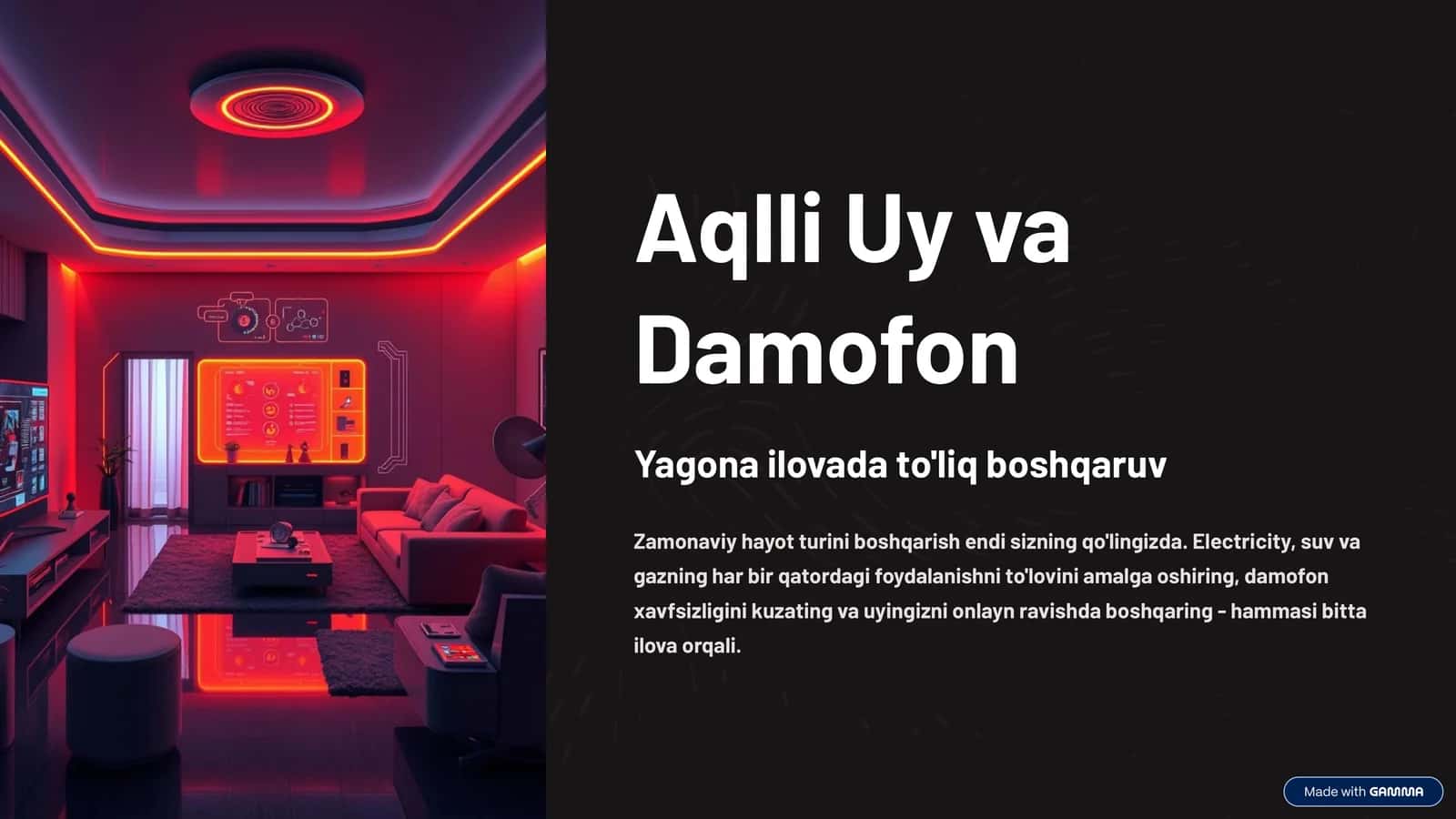 aqili uylar uchun taqdimot