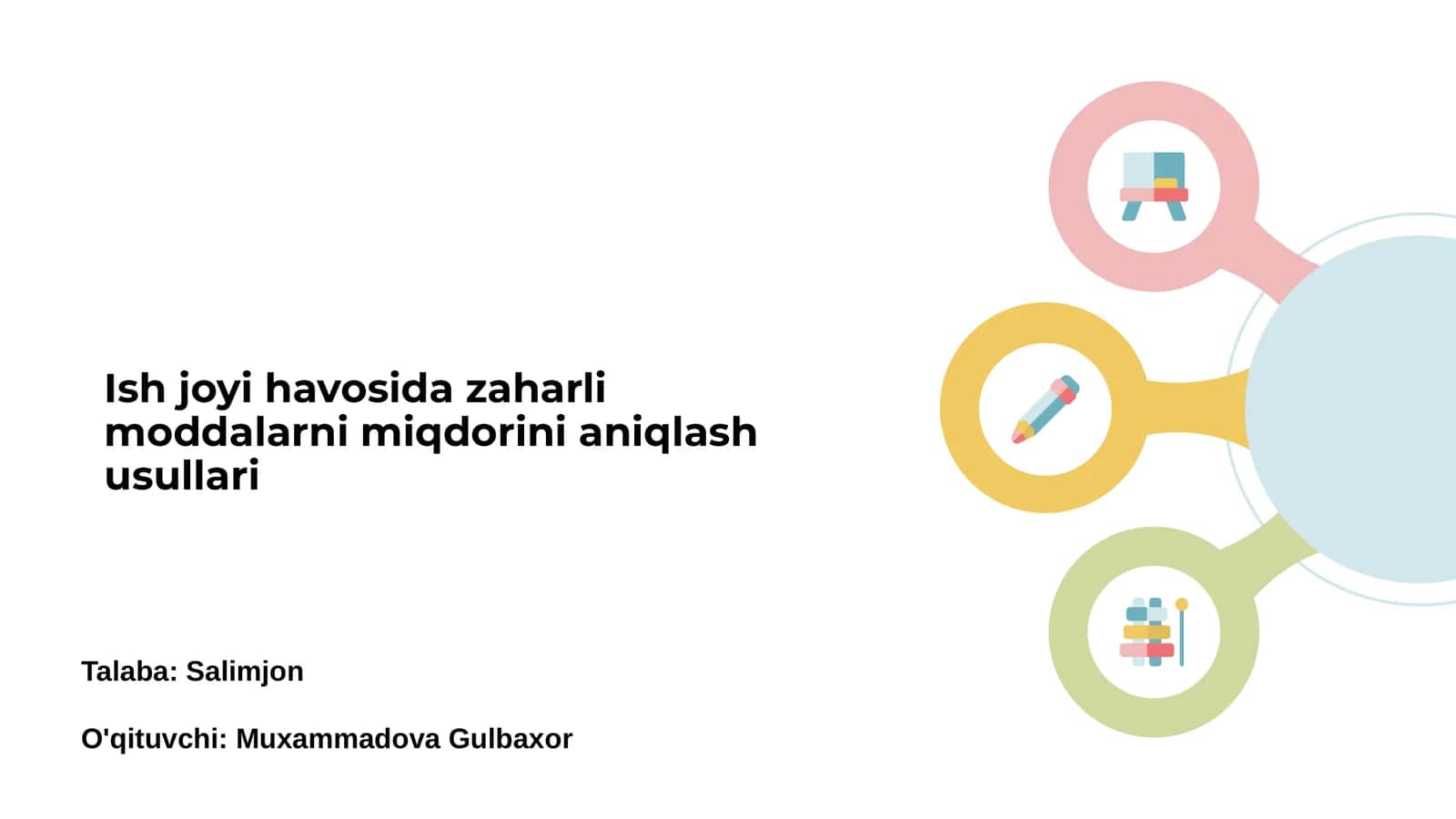 Havodagi zaharli moddalarni aniqlash usullari