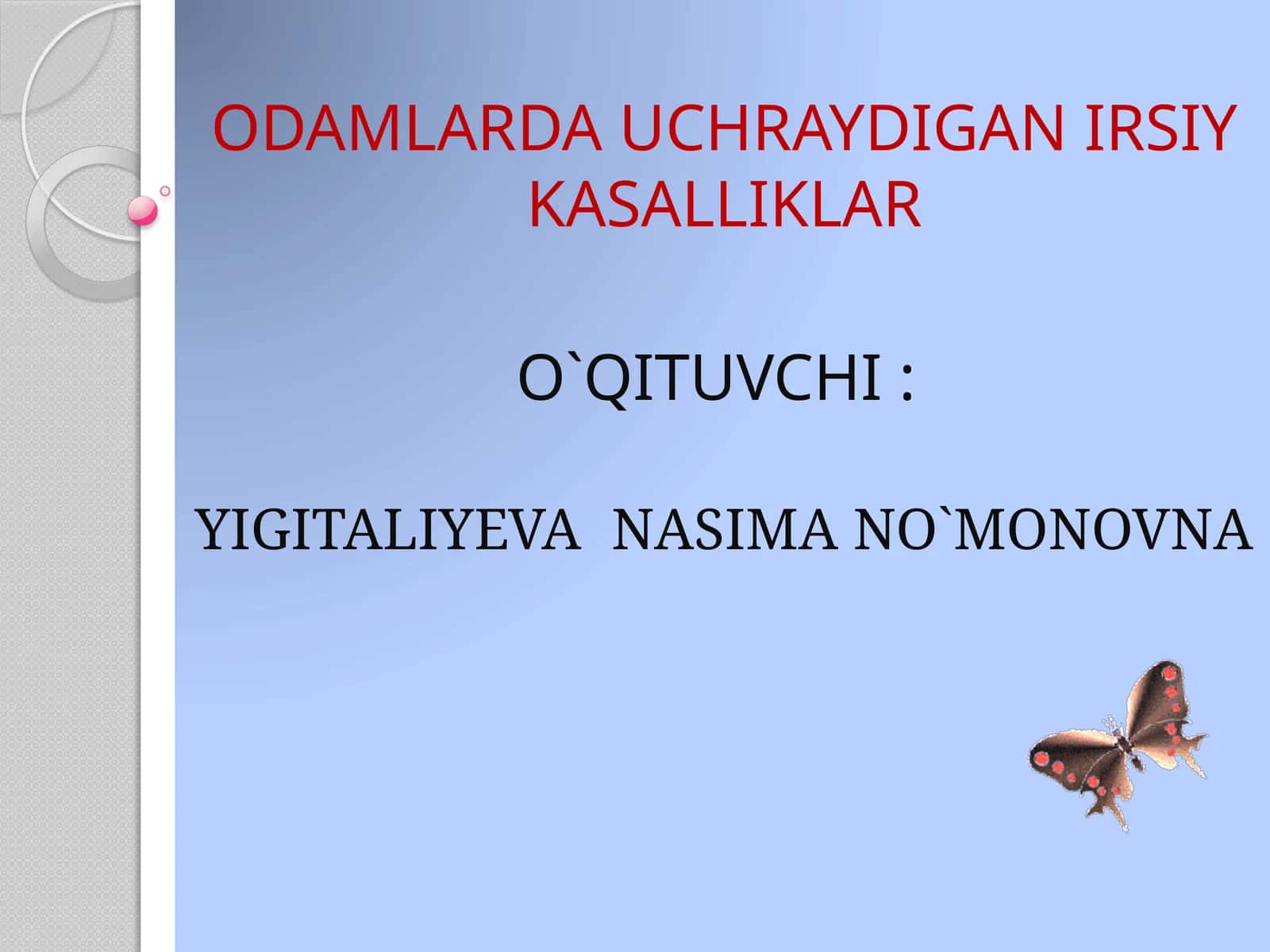 Odamlarda uchrashgan irsiy kasalliklar