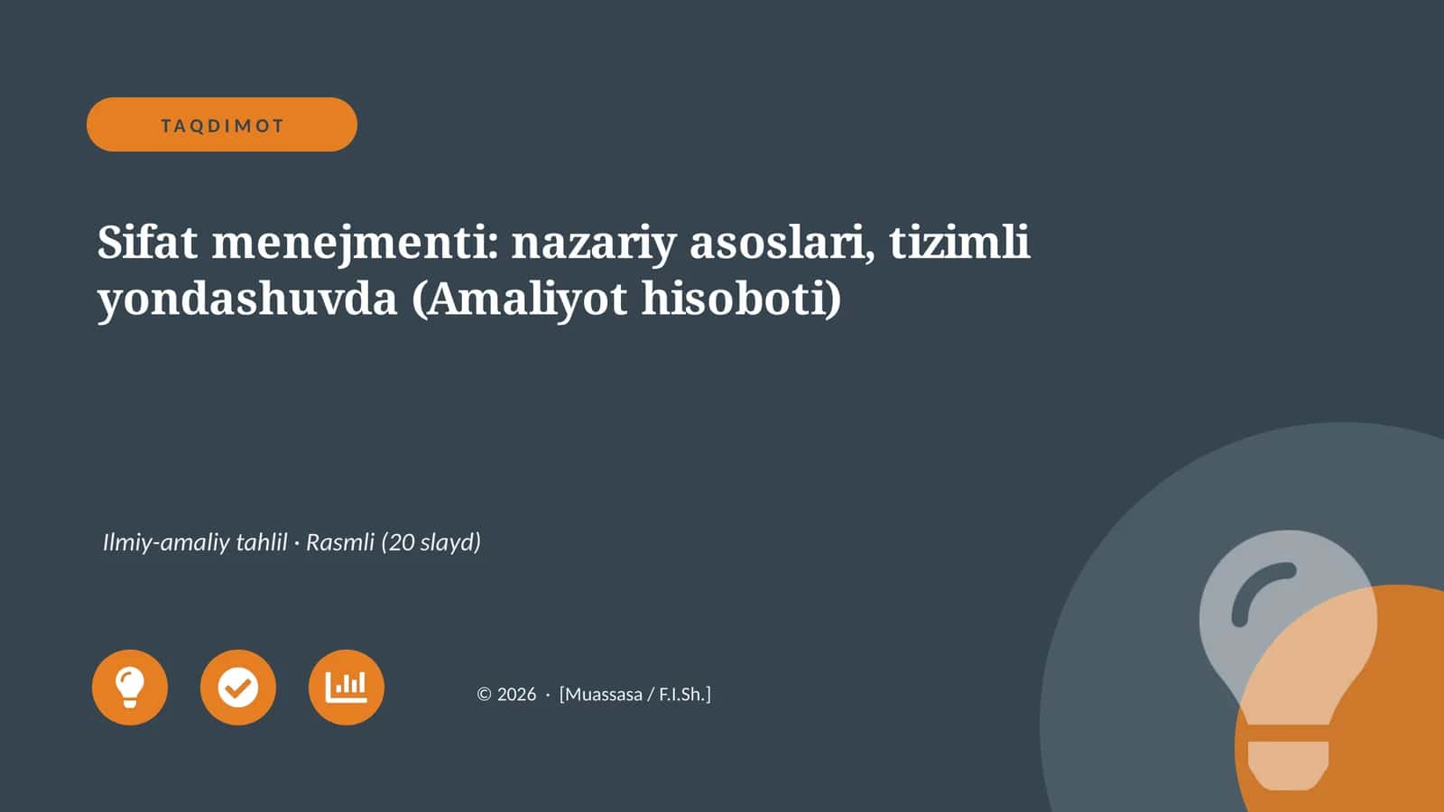 Sifat menejmenti: nazariy asoslari, tizimli yondashuvda