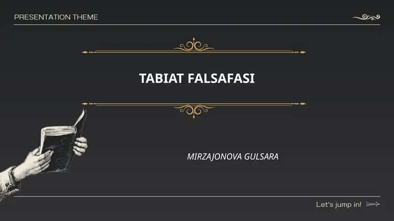 TABIAT FALSAFASI