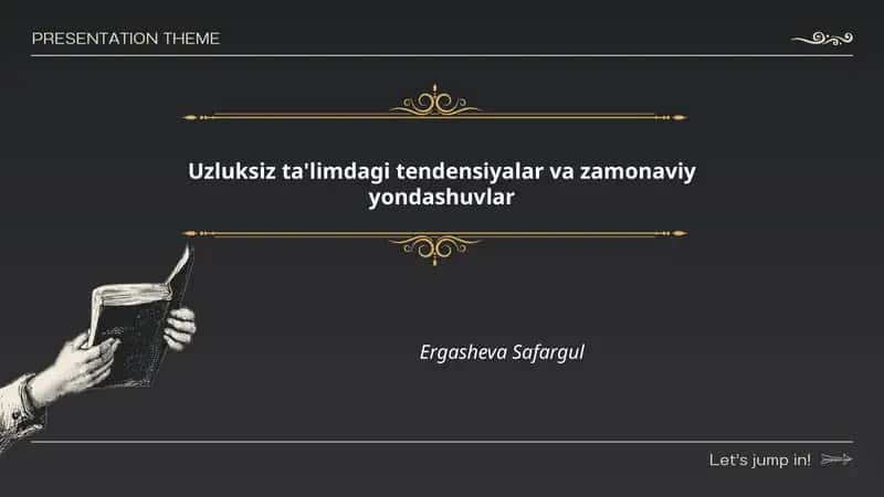 Raqamli transformatsiya va uzluksiz ta'lim