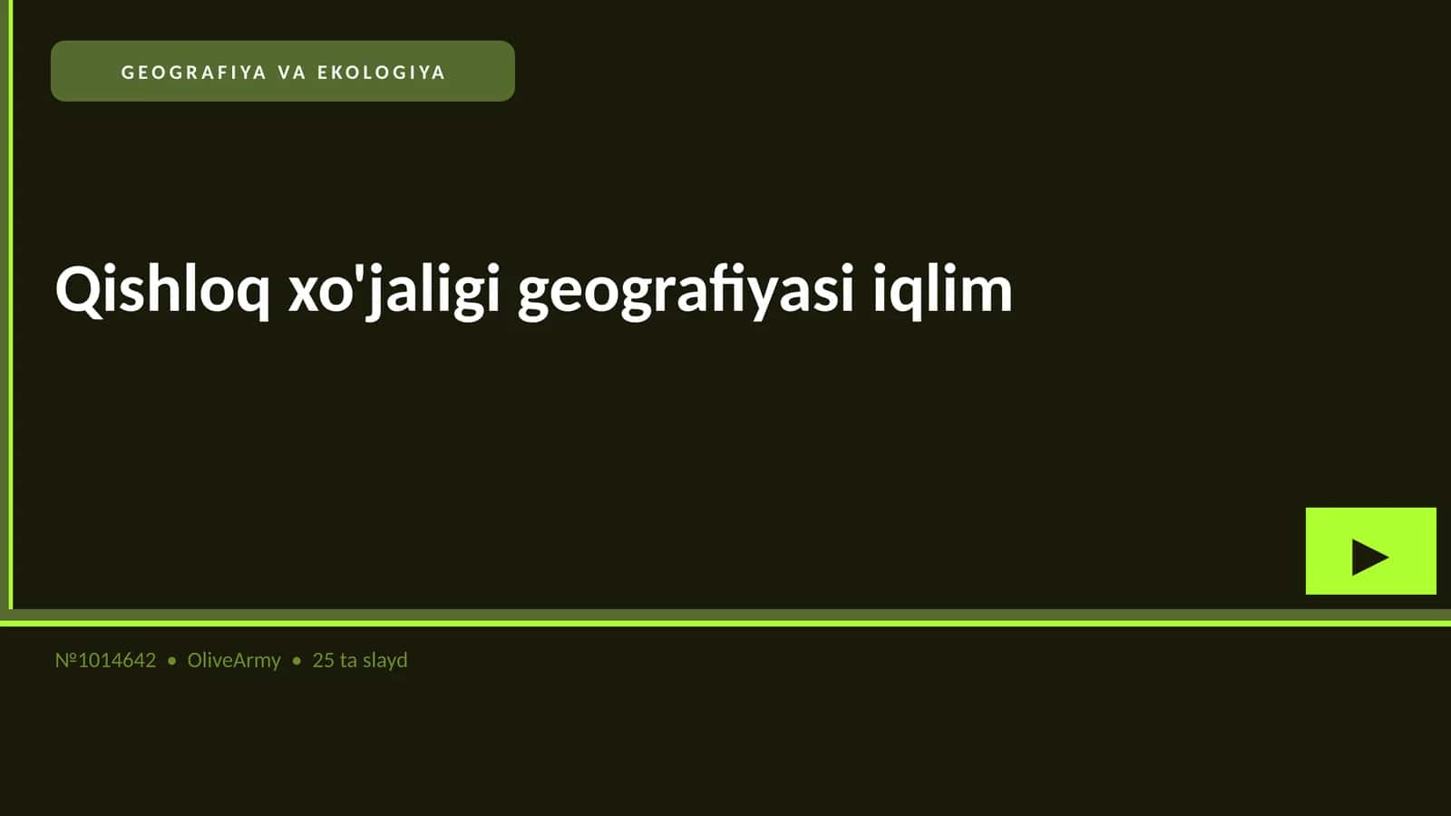 Qishloq xo'jaligi geografiyasi iqlim
