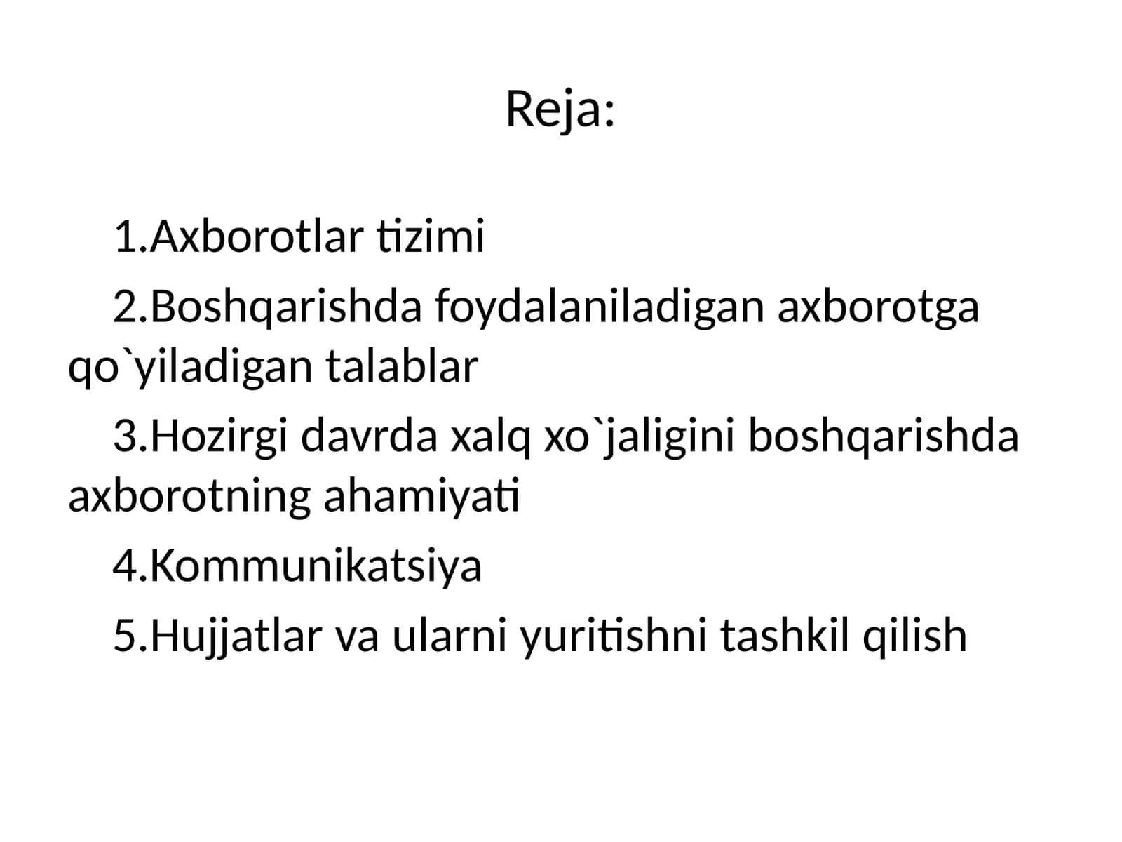 Axborot tizimi