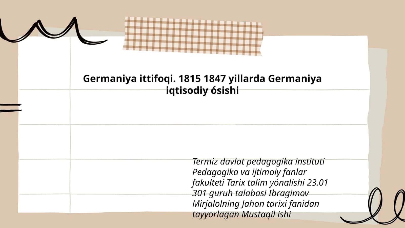 Germaniya ittifoqi. 1815 1847 yillarda Germaniya iqtisodiy ósishi