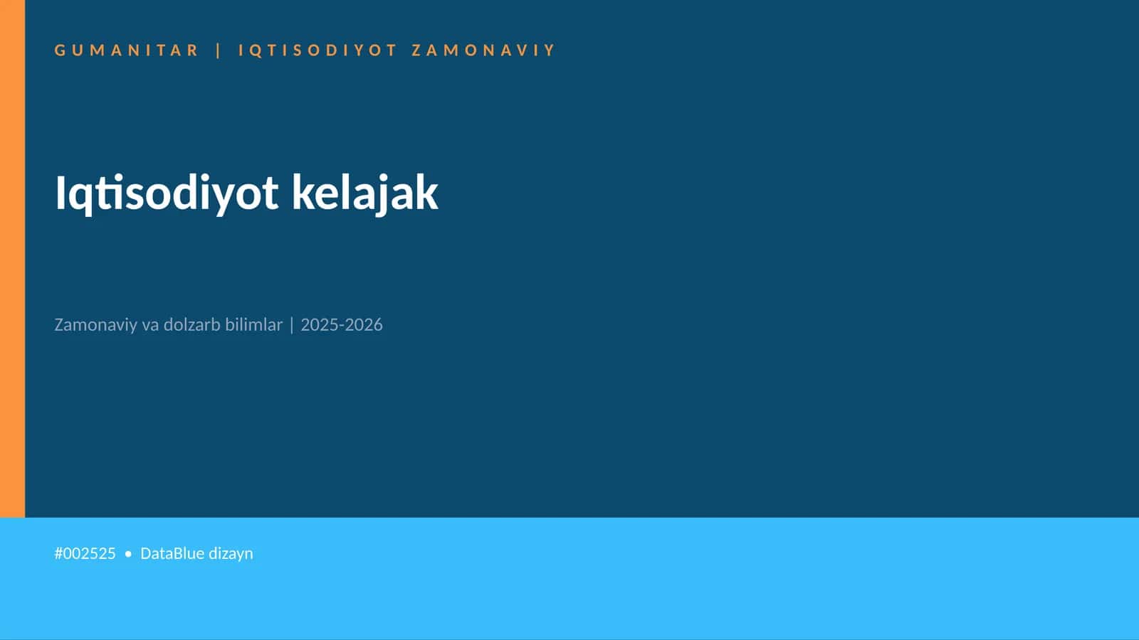 Iqtisodiyot kelajak