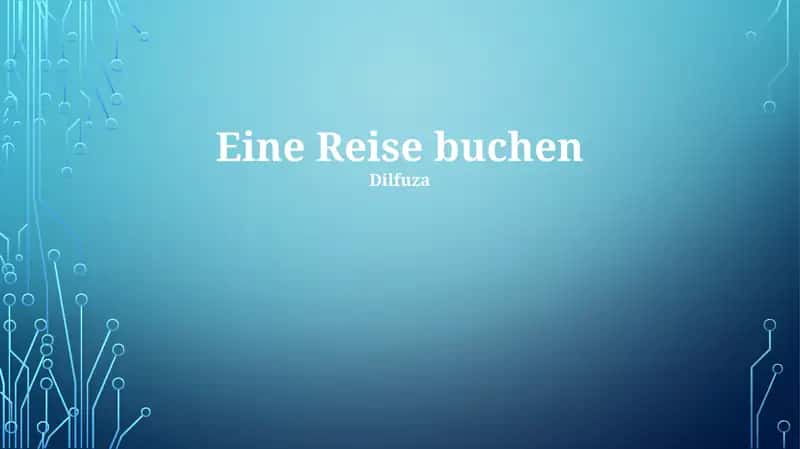 Eine Reise buchen