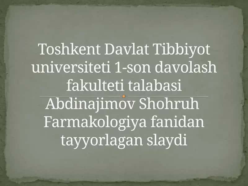 Etilspirti.Alkogolizmvauningasoratlari