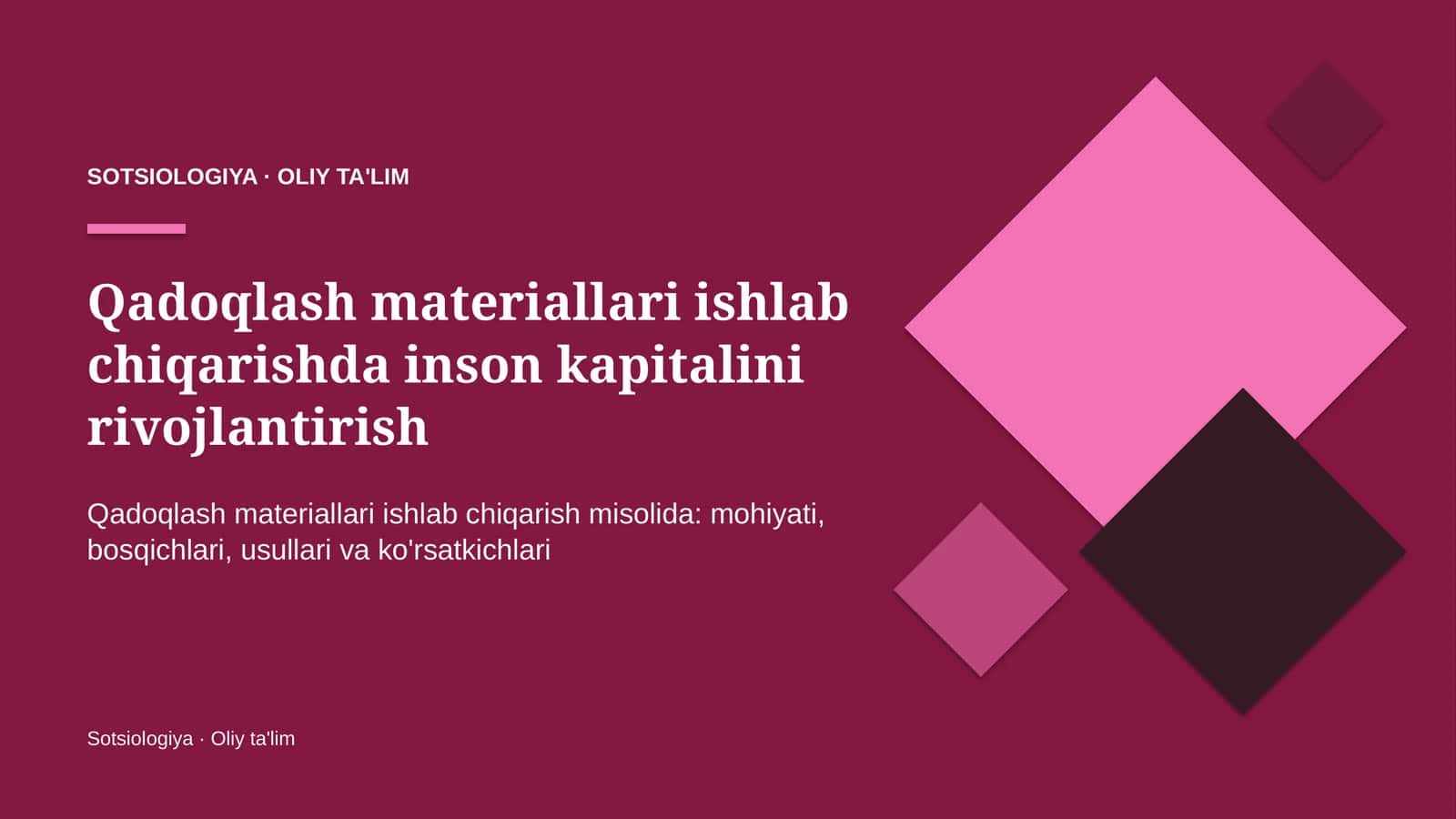 qadoqlash materiallari ishlab chiqarishda inson kapitalini rivojlantirish 4469