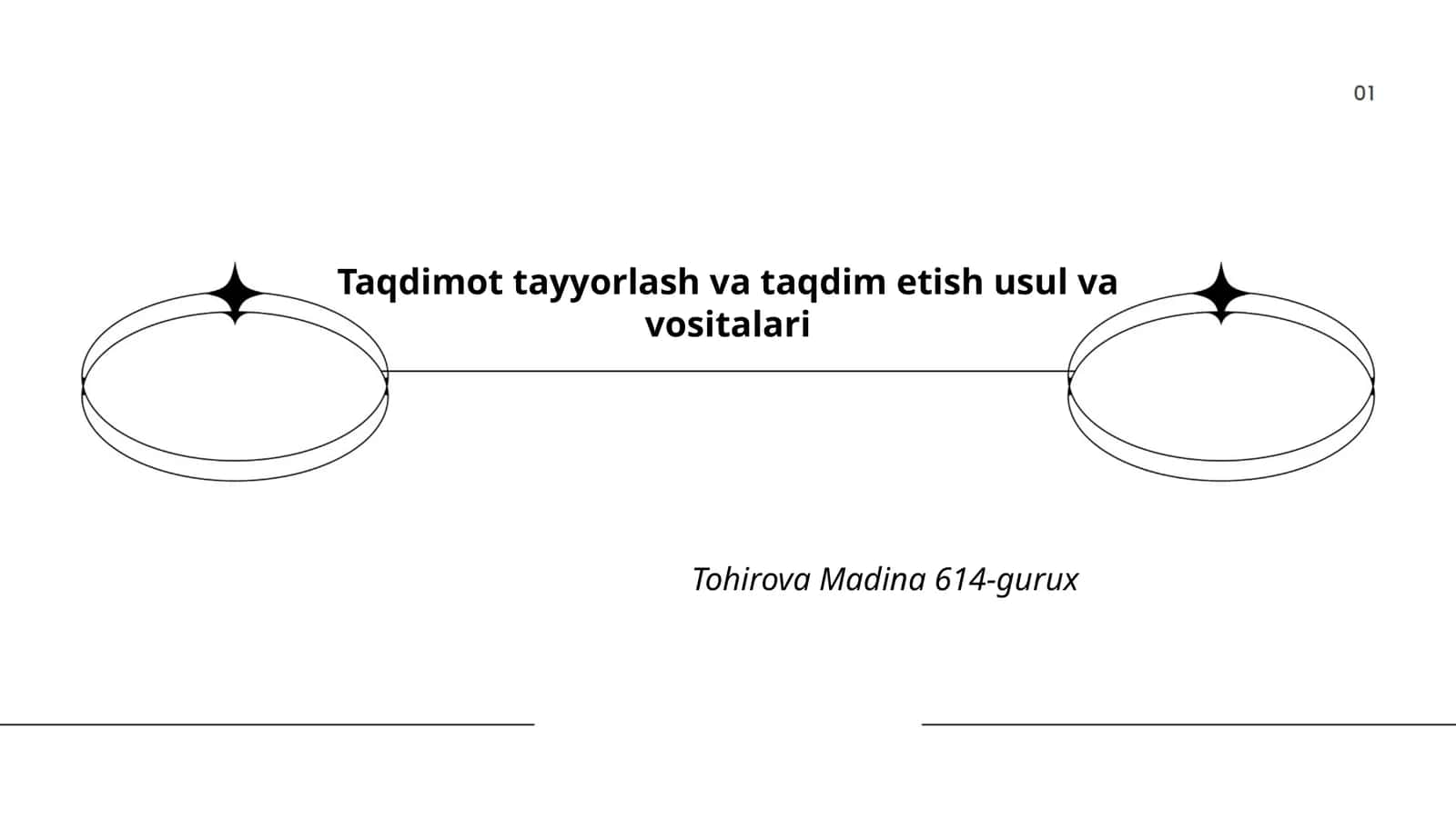 Taqdimot tayyorlash va taqdim etish usul va vositalari