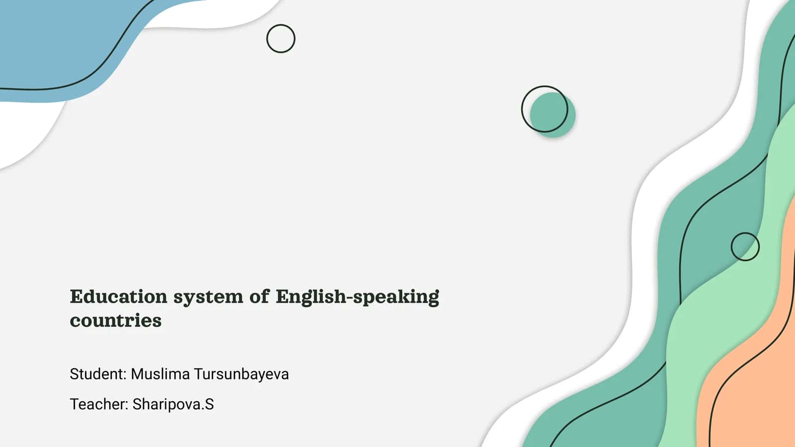 Education system of English-speaking countries