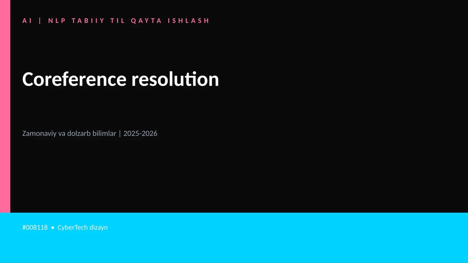 AI | NLP TABIIY TIL QAYTA ISHLASH