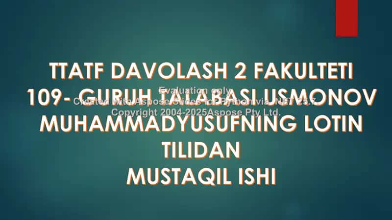 Tilning ahamiyati