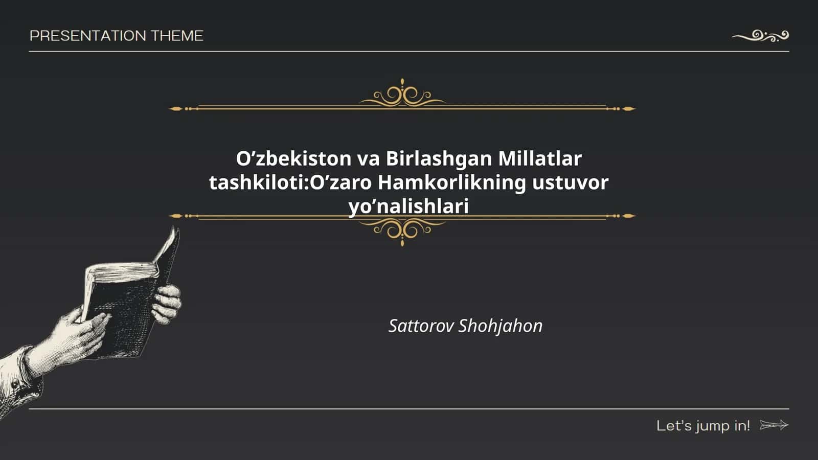 Oʼzbekiston va Birlashgan Millatlar tashkiloti:Oʼzaro Hamkorlikning ustuvor yoʼnalishlari