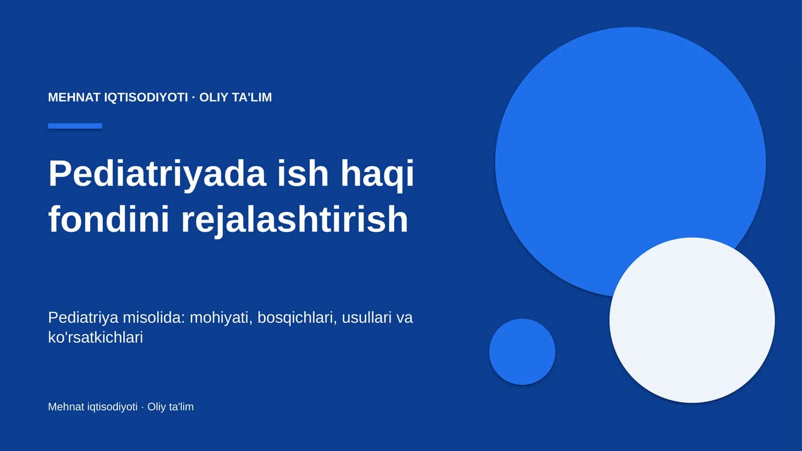 pediatriyada ish haqi fondini rejalashtirish 9026