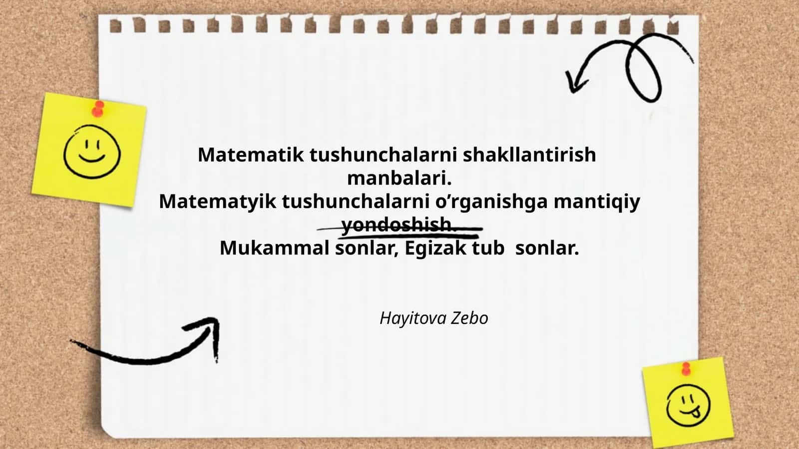 Matematik tushunchalarni shakllantirish manbalari