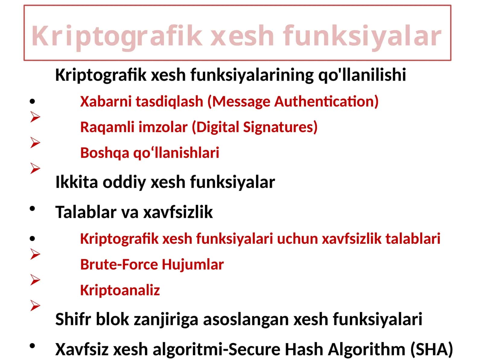 Kriptografik xesh funksiyalari