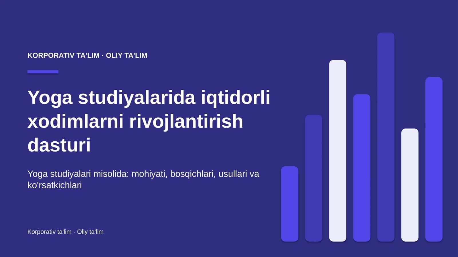 yoga studiyalarida iqtidorli xodimlarni rivojlantirish dasturi 2957