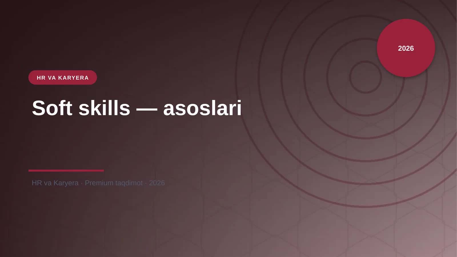 Soft skills — asoslari