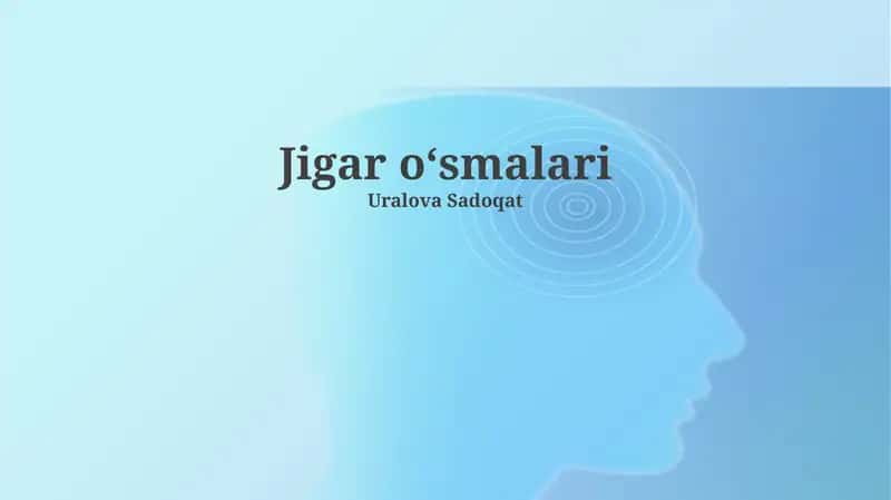 Jigar oʻsmalari