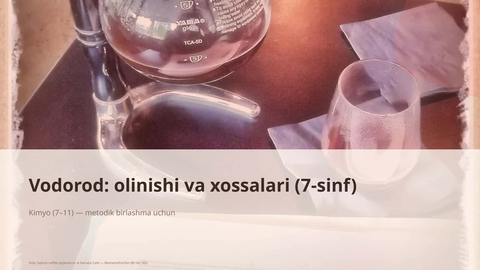Vodorod: olinishi va xossalari (7-sinf)