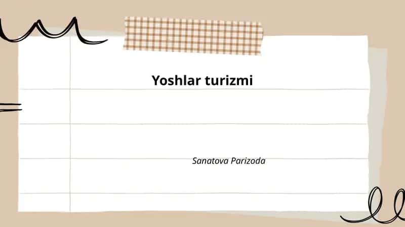 Yoshlar turizmi