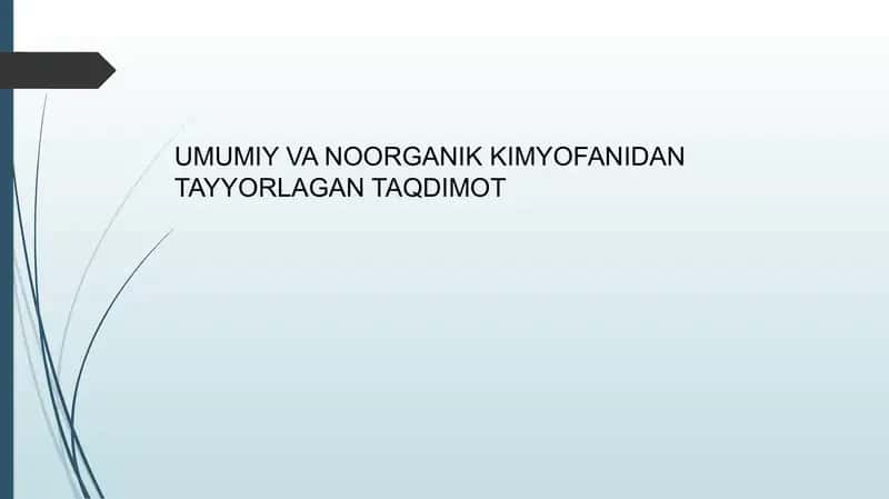 Neytrallash usulining umumiy tavsifnomasi