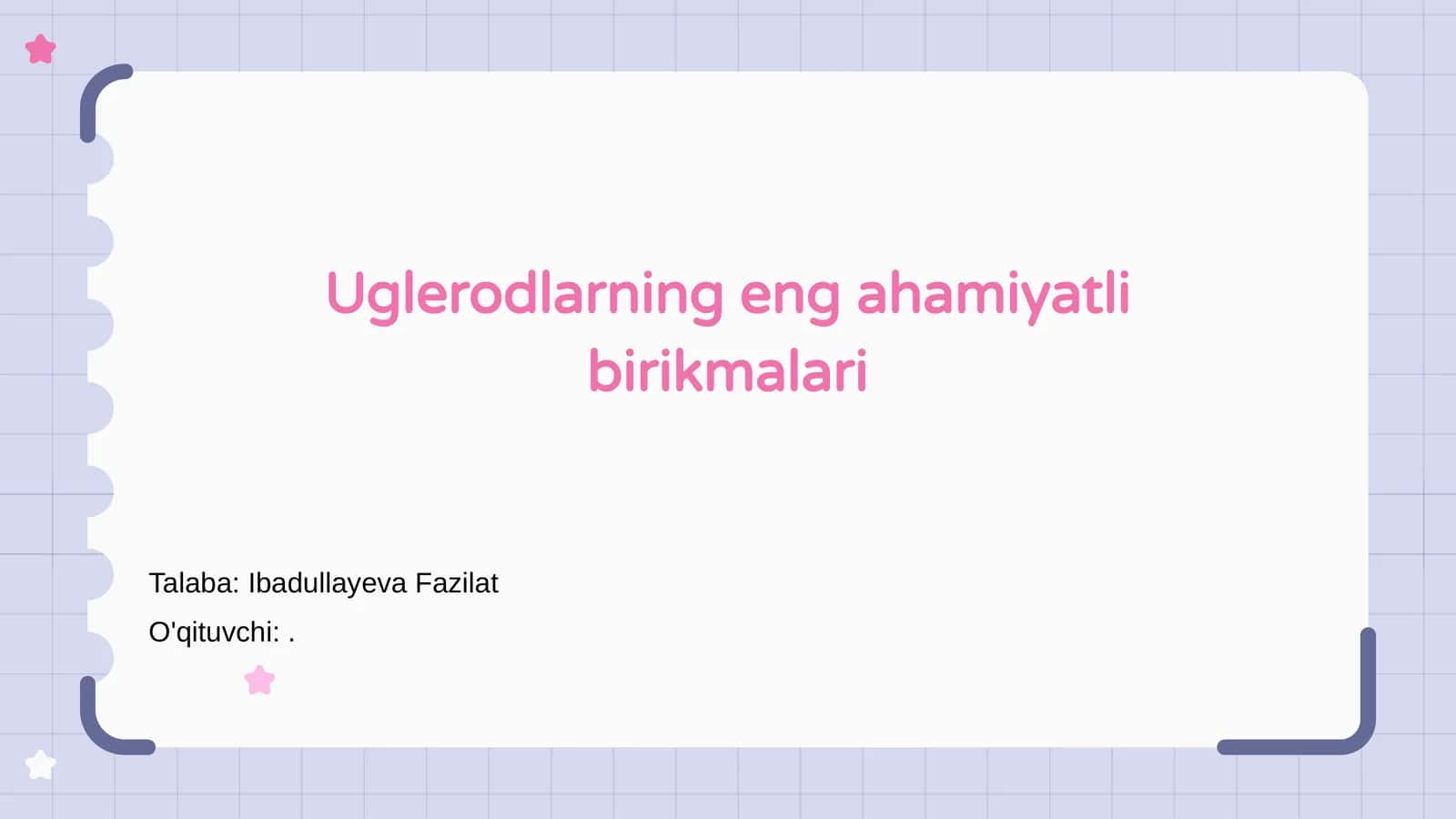 Uglerodlarning eng ahamiyatli birikmalari