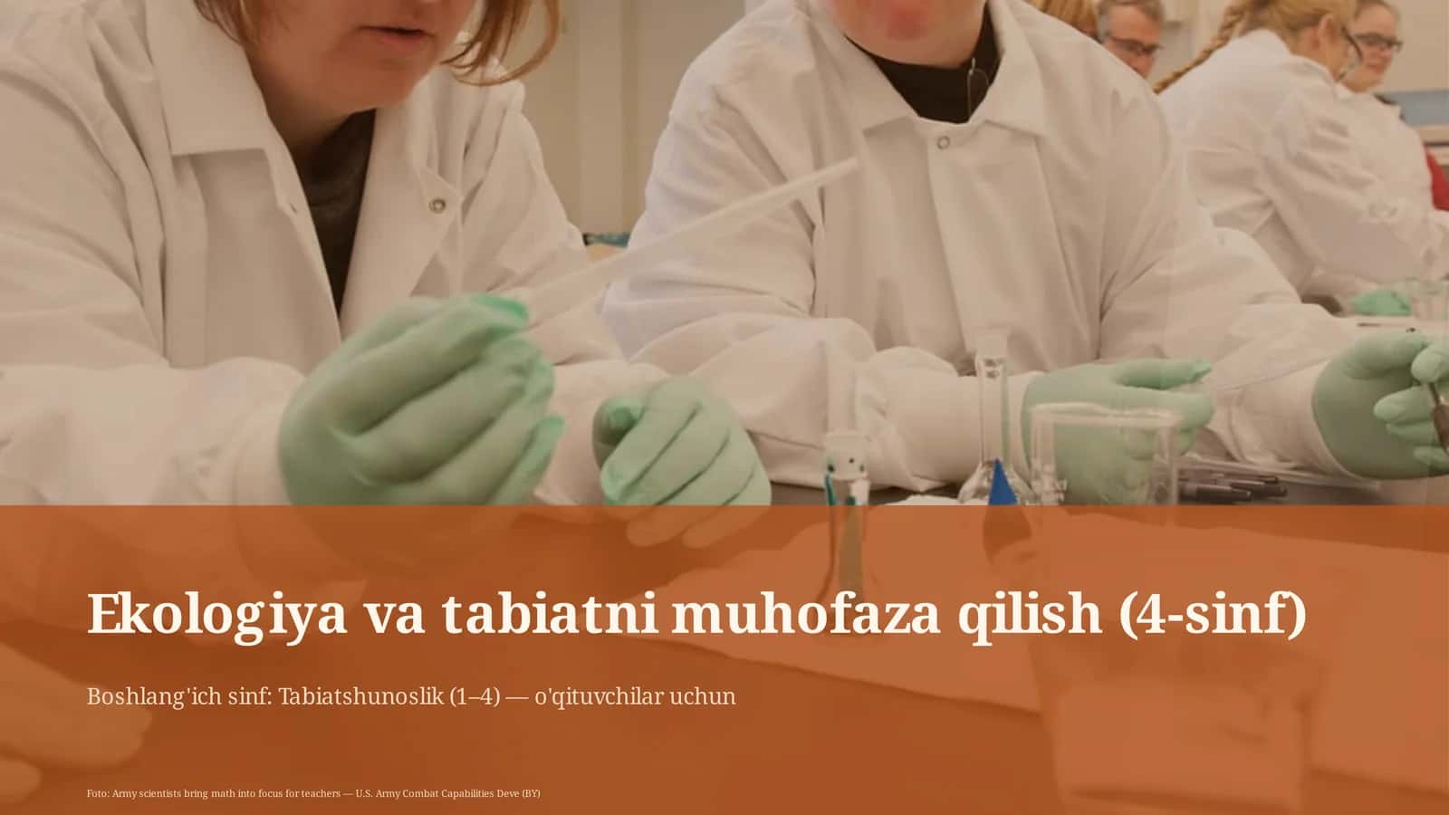 Ekologiya va tabiatni muhofaza qilish (4-sinf)