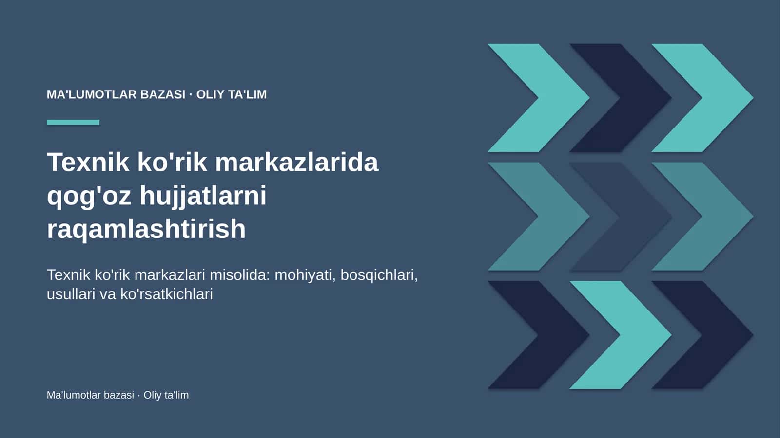 Texnik ko'rik markazlarida qog'oz hujjatlarni raqamlashtirish