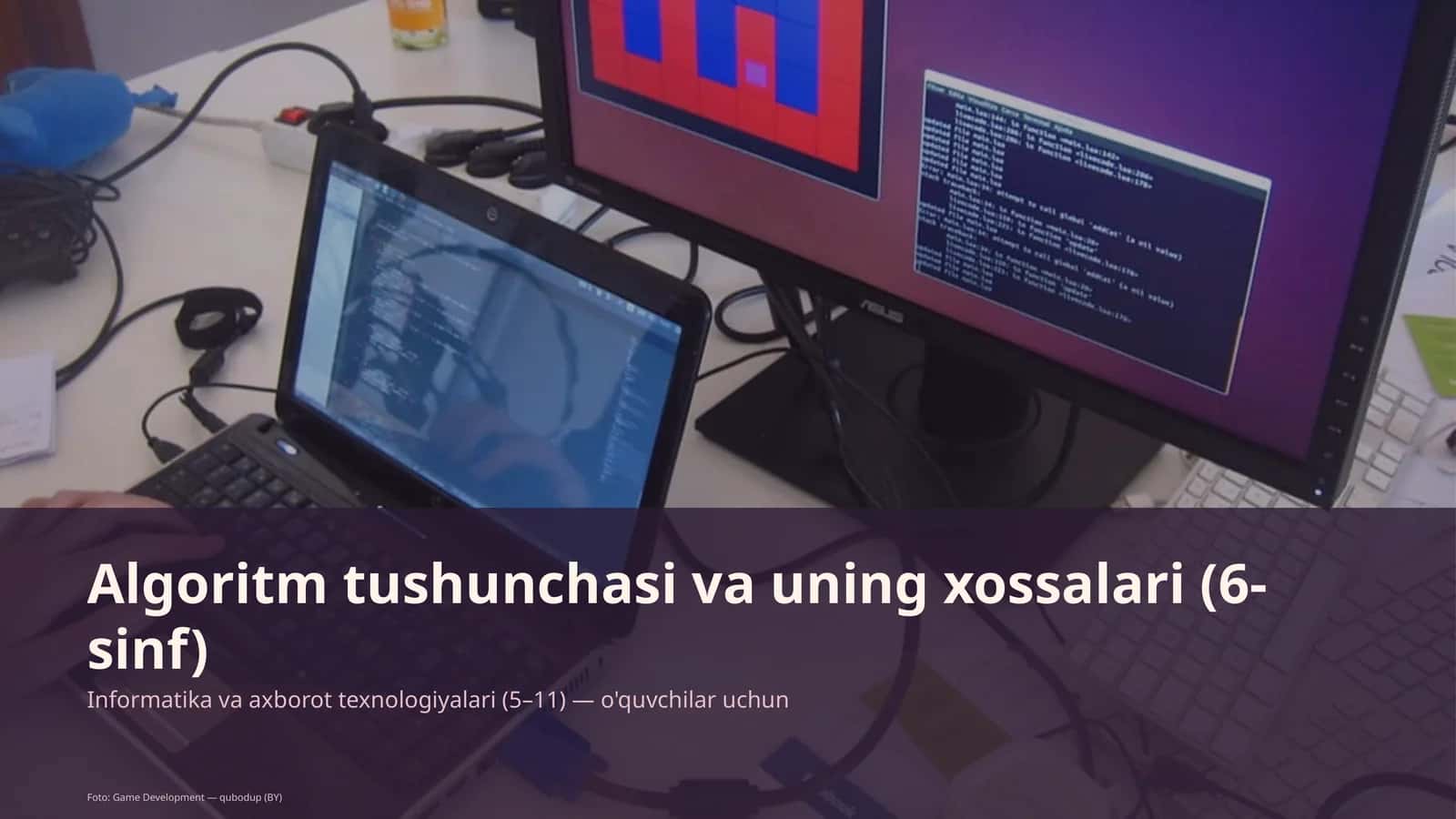 Algoritm tushunchasi va uning xossalari (6-sinf)