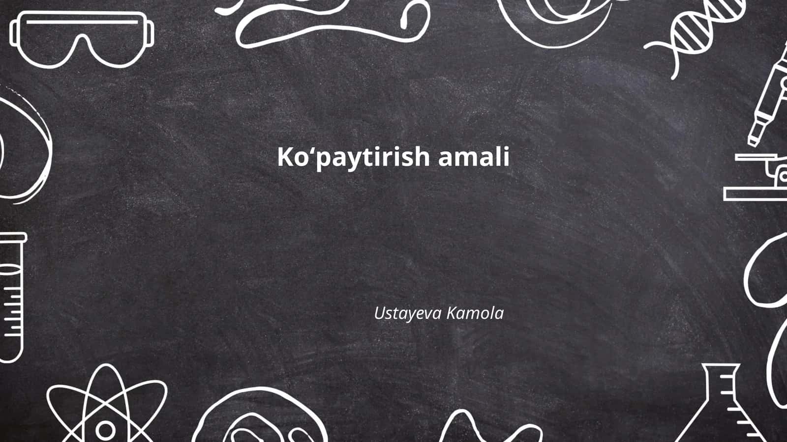 Koʻpaytirish amali