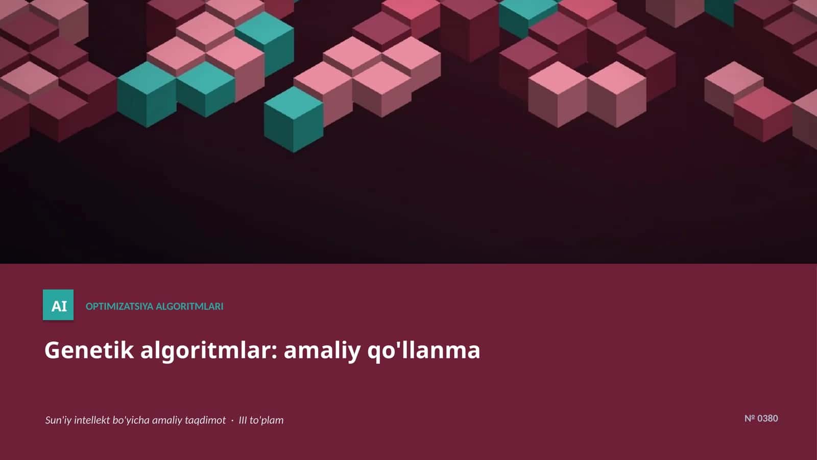 OPTIMIZATSIYA ALGORITMLARI