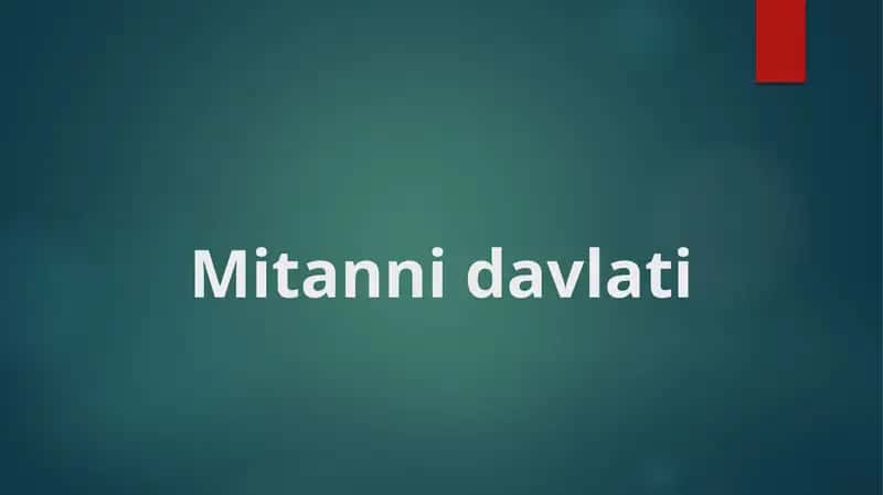 Mitanni davlati