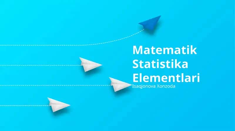 Matematik Statistika Elementlari