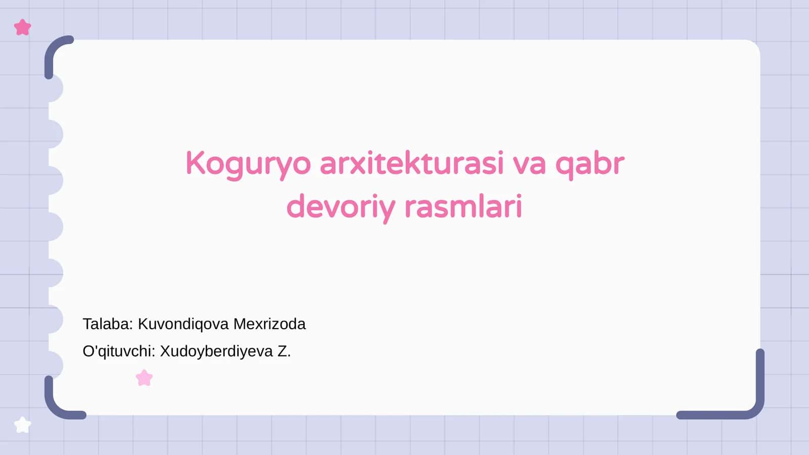 Ko‘g‘uryo arxitekturasi va qabr devoriy rasmlari