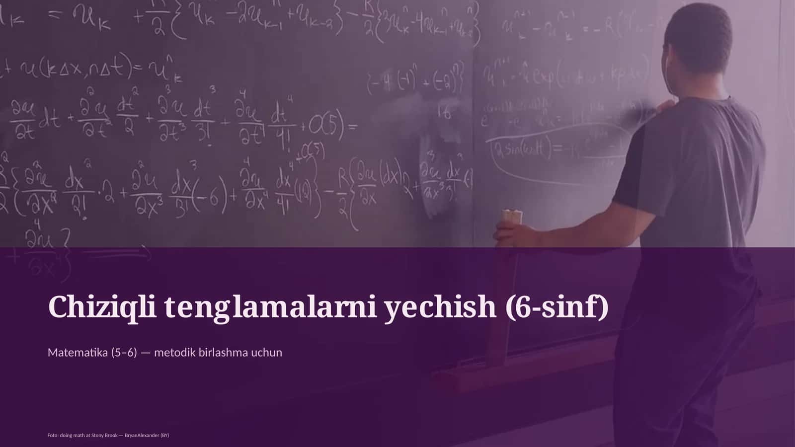 Chiziqli tenglamalarni yechish (6-sinf)